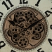 Horloge Murale Crème Doré Verre Fer 66 x 9,5 x 66 cm (3 Unités)