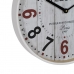 Horloge Murale Blanc Bois Verre 40 x 40 x 4,5 cm