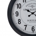 Nástěnné hodiny Bílý Černý Železo 70 x 70 x 6,5 cm