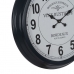 Nástěnné hodiny Bílý Černý Železo 70 x 70 x 6,5 cm