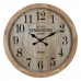 Zegar Ścienny Naturalny Drewno Szkło 60 x 60 x 6,5 cm