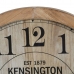 Zegar Ścienny Naturalny Drewno Szkło 60 x 60 x 6,5 cm