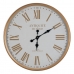 Nástěnné hodiny Bílý Přírodní Železo 60 x 60 x 6 cm