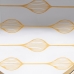 Pladenj za prigrizke Zlat PVC Kristal 42 x 42 x 4,2 cm (2 kosov)