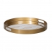 Δίσκος για σνακ Χρυσό PVC Κρυστάλλινο 42 x 42 x 4,2 cm (x2)