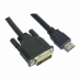 Kabel iz HDMI v DVI NANOCABLE 10.15.0502 1,8 m Moški v Moški konektor