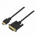 Cablu HDMI la DVI NANOCABLE 10.15.0502 1,8 m Capăt tip Tată la Capăt tip Tată