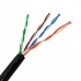 Cablu de Rețea Rigid UTP Categoria 5e NANOCABLE 10.20.0302-EXT-BK 100 m Negru