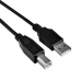 Kabel USB A na USB B NANOCABLE 10.01.0104-BK 3 m Černý