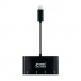 Адаптер за USB C USB NANOCABLE 10.16.4401-BK (10 cm) Черен
