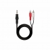 Audio Jack to RCA Cable NANOCABLE 10.24.0303 3 M Black