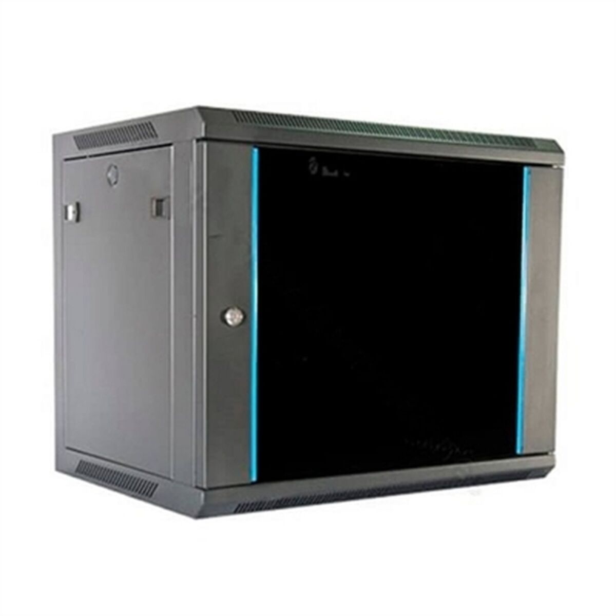 Seinakinnitusega Serverikapp 2LAN 9U Must