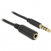 Аудио кабел с жак (3,5 mm) към 2 RCA кабел DELOCK 84667 (След ремонт A+)