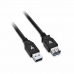 USB kábel V7 V7U3.0EXT-2M-BLK-1E  USB A Čierna