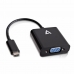 Adapter USB C naar VGA V7 V7UCVGA-BLK-1E       Zwart
