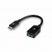 Kabel USB A u USB C V7 V7U3C-BLK-1E Crna