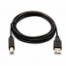 USB A uz USB B Kabelis V7 V7USB2AB-02M-1E      Melns