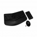 Tastatur mit Drahtloser Maus V7 CKW400ES Schwarz Spanisch Qwerty Spanisch