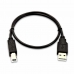 Kabel USB A naar USB B V7 V7USB2AB-50C-1E      Zwart