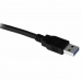 USB-kaabel Startech USB3SEXT5DKB         Must