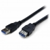 Kabel USB Startech USB3SEXT2MBK         Črna