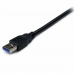 USB-kaabel Startech USB3SEXT2MBK         Must