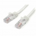 Omrežni UTP kabel kategorije 6 Startech 45PAT1MWH 1 m Bela