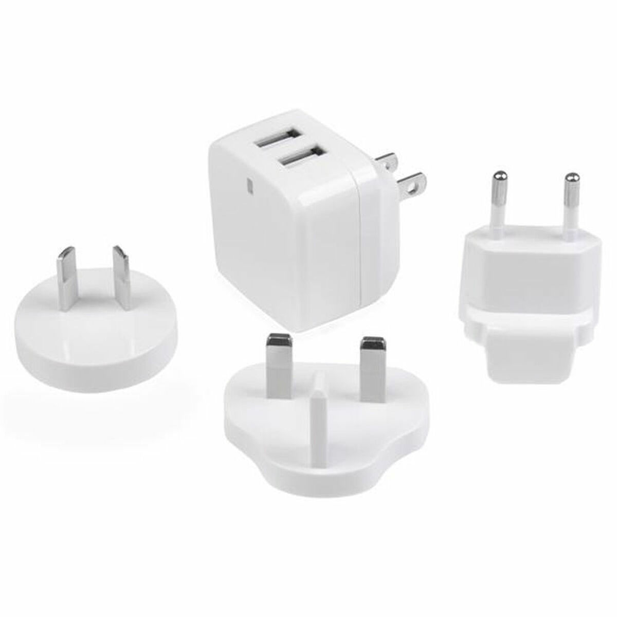 Bærbar oplader Startech USB2PACWH            Sort 65 W