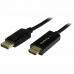 DisplayPort to HDMI Cable Startech DP2HDMM2MB           (2 m) Black