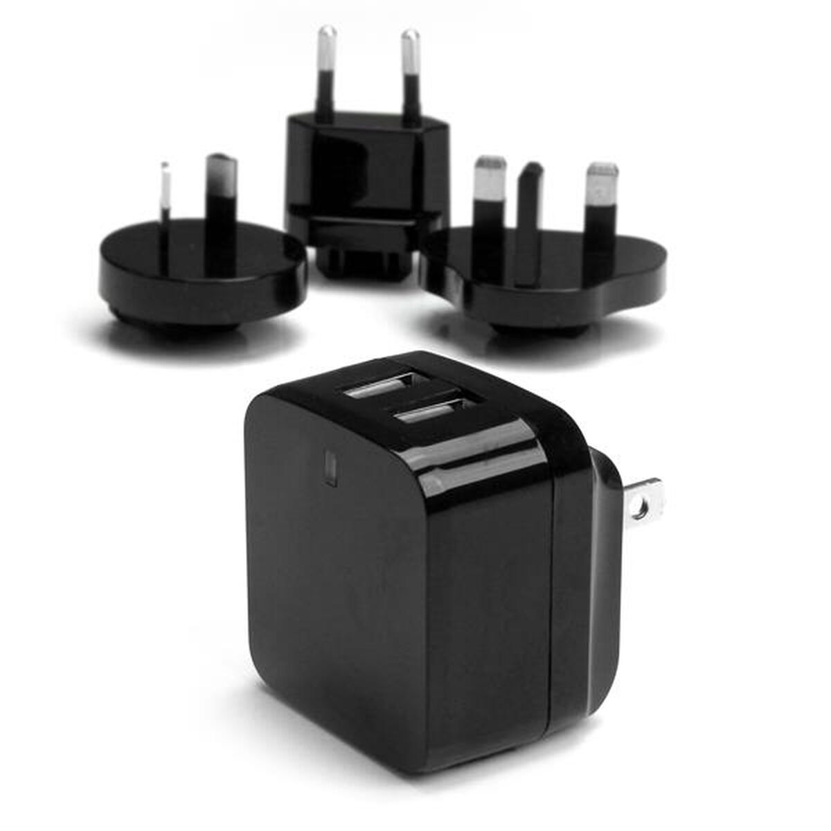 Vegglader Startech USB2PACBK Svart