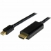 Кабел DisplayPort към HDMI Startech MDP2HDMM1MB 4K Ultra HD Черен 1 m