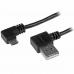 USB-kabel till mikro-USB Startech USB2AUB2RA1M         Svart