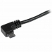 USB-kabel till mikro-USB Startech USB2AUB2RA1M         Svart