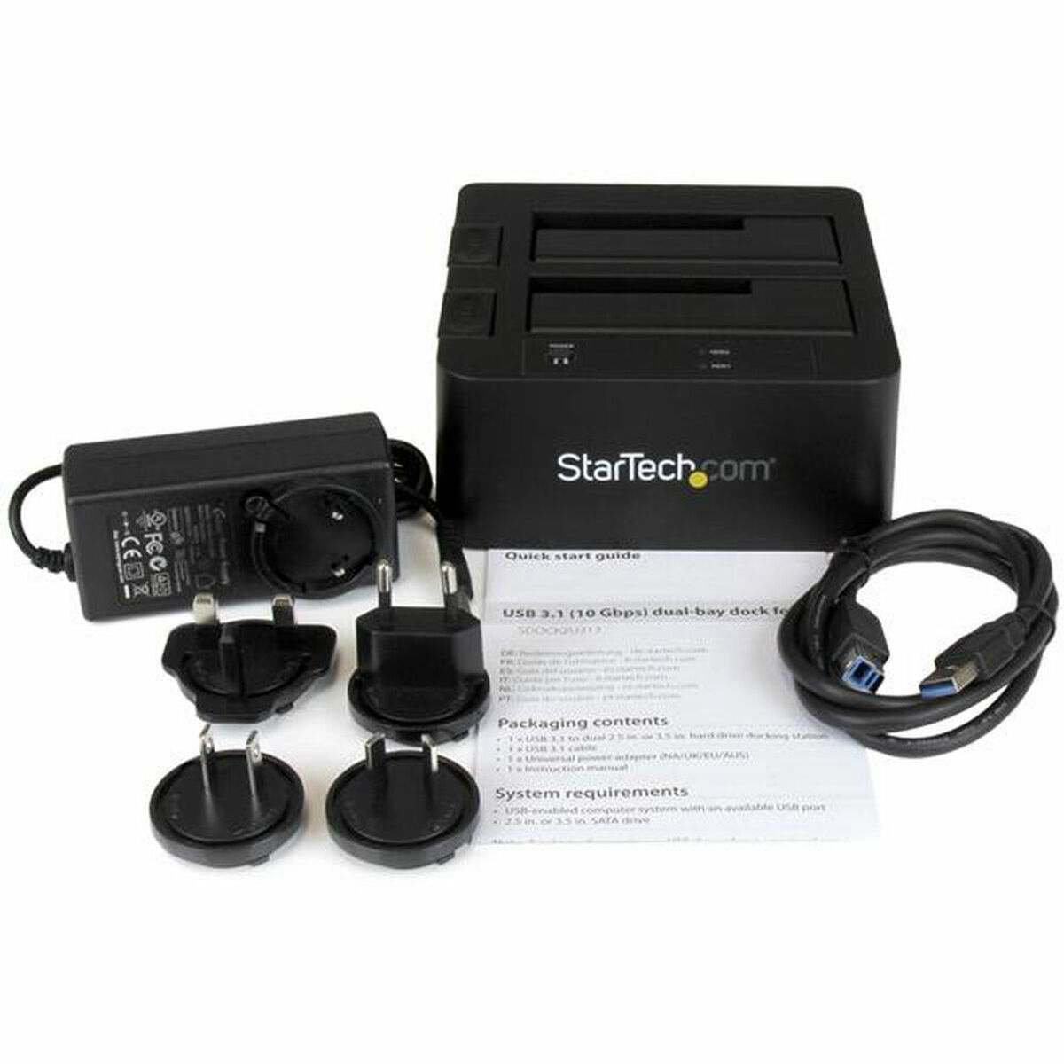 Pagrindas Startech SDOCK2U313 Kietasis diskas