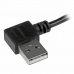 USB-kabel till mikro-USB Startech USB2AUB2RA2M         Svart
