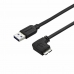 Cablu USB la micro USB Startech USB3AU50CMRS Negru