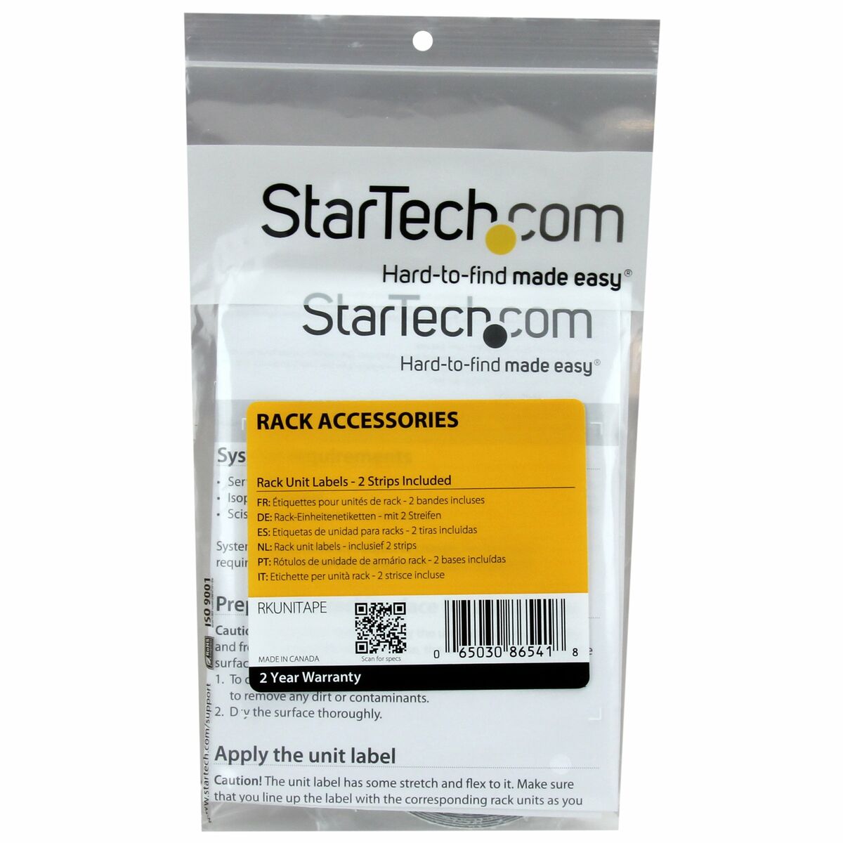Seinakinnitusega Serverikapp Startech RKUNITAPE