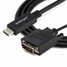 USB C til DVI-adapter Startech CDP2DVIMM2MB Sort