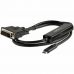 Кабел USB C към DVI-D Startech CDP2DVIMM1MB Черен 1 m