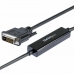 Kabel USB C u DVI-D Startech CDP2DVIMM1MB Crna 1 m