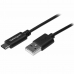 Kábel USB A na USB C Startech USB2AC50CM           0,5 m Čierna