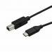 Kabel USB Startech USB2CB3M             Črna