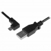 USB Kabelis Startech USBAUB50CMLA         Melns 0,5 m