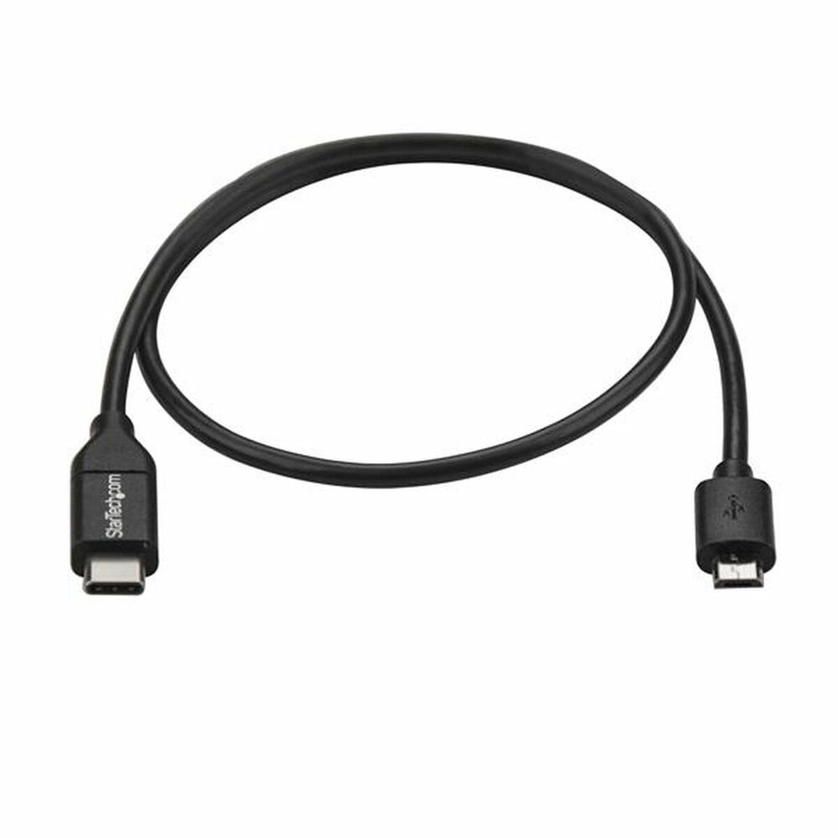 USB Kabelis Startech USB2CUB50CM USB C Melns