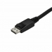 Adaptér USB C na DisplayPort Startech CDP2DPMM3MB 3 m Černý