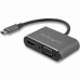 USB C to VGA/HDMI Adapter Startech CDP2HDVGA            Black