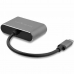 USB C - VGA/HDMI Adapteri Startech CDP2HDVGA            Musta