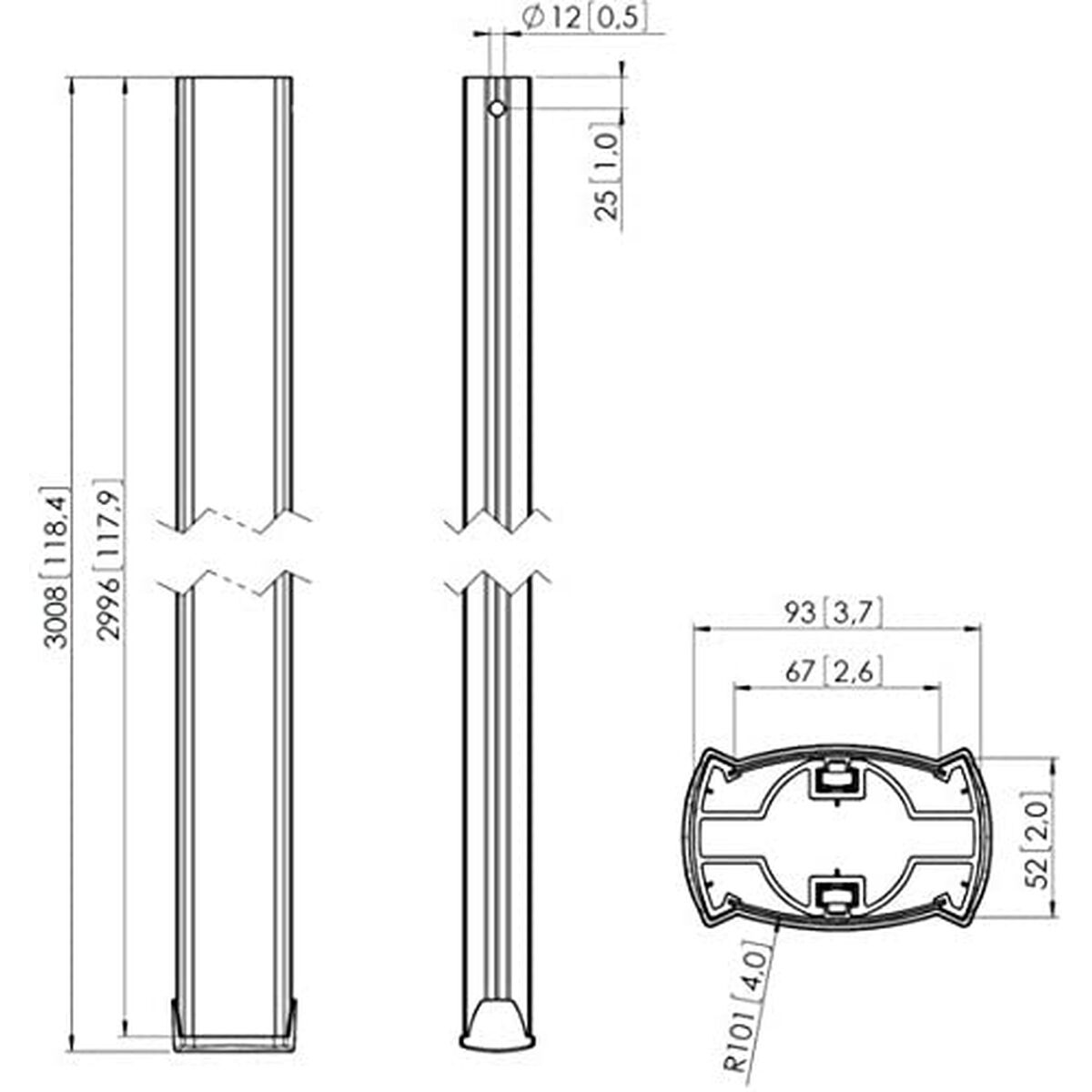 Holder Vogel's 7225300 Sort