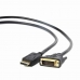 Adapter DisplayPort do DVI GEMBIRD 8716309078931 1080 px 1,8 m Czarny 1,8 m