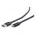 Adaptateur USB C vers USB 3.0 GEMBIRD CCP-USB3-AMCM-1M 1 m